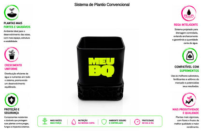 Kit Sistema de Plantio Convencional com 1 Vaso