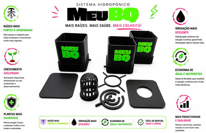 Kit Sistema Hidropônico com 2 Vasos